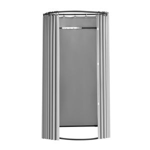 Nero grigio-bianco 39X37X79 tende in poliestere spesse per camerino camerino sartoria esterni armadi portatili - Product Image 1