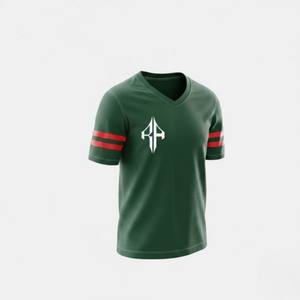 Maillots de football américain pour hommes de qualité supérieure, col en V, manches courtes, 100% polyester respirant, séchage rapide RIVIAN ATLANTIC - Product Image 4