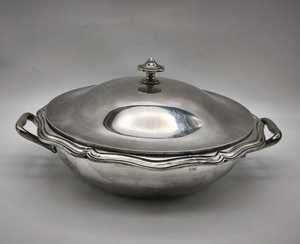 Elegant <b>Buffet</b> Soup Tureen Stainless Steel Bowl with Lid for Dining <b>Table</b> - Product Image 1