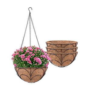 Panier suspendu en métal de qualité supérieure pour la décoration de la maison, couleur noire, panier suspendu pour plantes pour la décoration du jardin à bas prix - Product Image 2