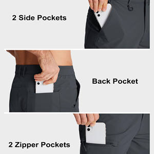 Short de randonnée pour homme – Prix de gros – Style décontracté – Pêche – Confortable – Multi-poches – Respirant – Mi-longueur – Style toile - Product Image 4