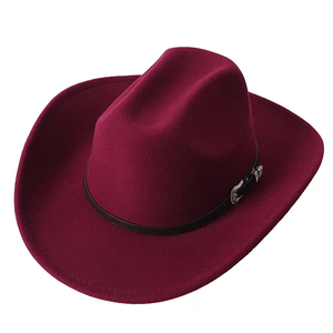Nuevo Sombrero Vaquero de Fieltro de Lana de Lujo al por Mayor con Logotipo Personalizado para Hombres Adultos, Ideal para Fiestas y Decoración - Product Image 6