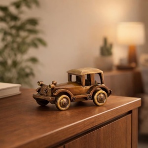 SHUBHAM Customized Vintage <b>Car</b> Figurine Brass Metal Model <b>Polished</b> Antique Decor Ornament for Home Display - Product Image 6