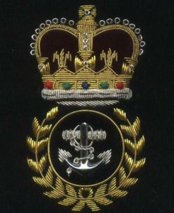 Handmade Embroidered Custom Made Bullion Wire Royal Crown Peak Cap Patches 3D Embroidery Golden <b>Silver</b> Fashion Badges Uniform - Product Image 6