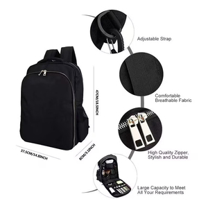 Professional Barber <b>Backpack</b> With Organized Compartments For Clippers Scissors And <b>Tools</b> Portable Hairdressing Bag For Men - Product Image 2