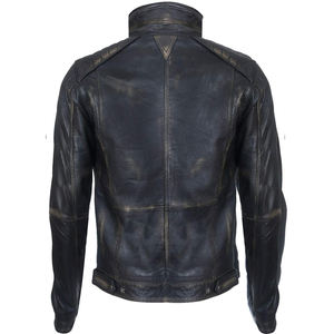 Chaquetas de Cuero para Hombre de la Mejor Calidad, con Logotipo Personalizado, Cierre Negro, Resistentes al Viento, Manga Larga, Corte Ajustado, Prácticas para Actividades al Aire Libre - Product Image 2