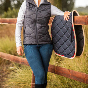 Tapis de selle pour cheval de haute qualité, écologique, tout usage, 500 GSM, coton, marque privée, vente en gros, tapis équestres - Product Image 4