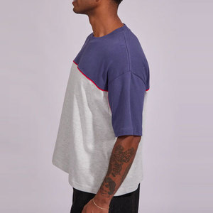 Nouveau design, coupe classique, t-shirt en tricot pour homme, col rond, grande taille, coupe ample, manches courtes, séchage rapide, respirant, personnalisable - Product Image 3