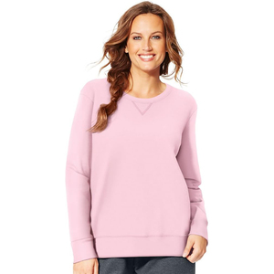 เสื้อสเวตเชิ้ตบล็อกสีสำหรับผู้หญิง แขนเสื้อตัดกัน คอกลม แขนยาว ทรงหลวม ผ้าฟลีซเนื้อนุ่ม ผสมผ้าฝ้าย - Product Image 1