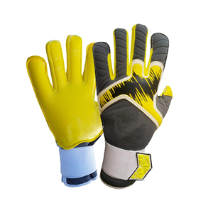 Gants de football à absorption des chocs, ventilation en maille aérée, design à doigts roulés, paume plate, gants de gardien de but de football - Product Image 6