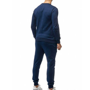 Conjunto de Chándal Unisex de Rendimiento Profesional Estampado de Forro Polar Sólido al por Mayor, Pantalones Jogger Ajustados y Sudadera de Cuello Redondo, Ropa Urbana Tecnológica - Product Image 5