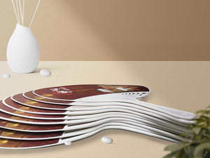 Abanico de Mano de Bambú, Abanico Japonés Pintado, Promocional - Product Image 4