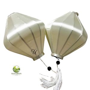 Vietnamese Traditional Hoi An Lantern Silk Pendant Decoration for Wedding Party and Cultural Festival - Product Image 5