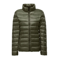 Veste pour femme OEM personnalisée, logo personnalisé, veste chaude chauffante pour l'extérieur, manteau matelassé en duvet tendance pour femme