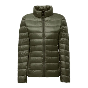 Veste pour femme OEM personnalisée, logo personnalisé, veste chaude chauffante pour l'extérieur, manteau matelassé en duvet tendance pour femme - Product Image 4