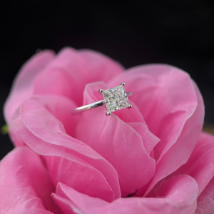 Princess <b>Diamond</b> Engagement <b>Ring</b> 2.50ct D VS1 Solitaire IGI Certified 14K White Gold Bridal Jewelry - Product Image 5