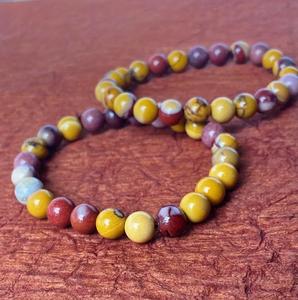 Natural Mookaite Jasper <b>Bracelet</b> Multicolor Mookaite <b>Beaded</b> <b>Bracelet</b> For Healing Reiki Energy Jewelry Wholesale 8mm - Product Image 5
