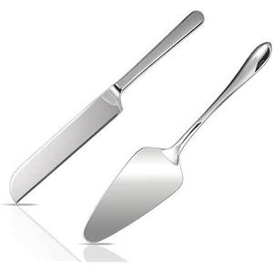 Juego de Servidor de Pastel de Acero Inoxidable de Alta Calidad con Mango de Diseño Elegante, Vajilla Estilosa para Cortar Pasteles y Servir Postres - Product Image 1