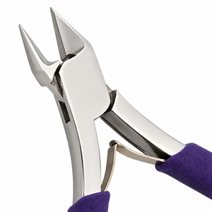 Flush <b>Wire</b> Cutter Pliers Purple Grip Micro Side Cutter Precision Jewelry Cutting Tool Soft <b>Wire</b> Snips for <b>Craft</b> DIY Work - Product Image 4