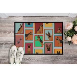 Paillasson berger allemand Paillasson antidérapant intérieur et extérieur Lavable 24H X 36W pour entrée Tapis de porte avant - Product Image 2