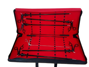 Kit complet d'instruments chirurgicaux pour laparoscopie avec trocars, pinces, porte-aiguilles et ciseaux pour chirurgie mini-invasive - Product Image 6