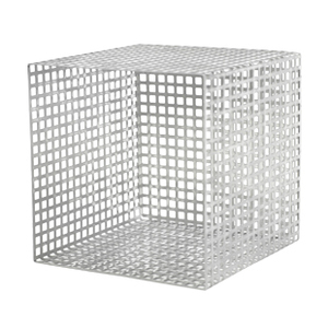 Cesto in lamiera forata | Acciaio inossidabile - Product Image 1