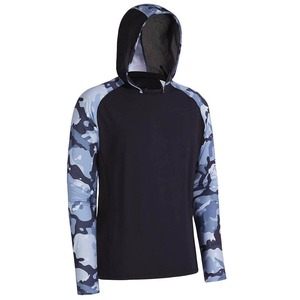 OEM ODM Summer Leisure Fishing Suit Long Sleeve Hooded Breathable Polyester UPF 50 <b>UV</b> <b>Protection</b> Lure Fishing Shirt Waterproof - Product Image 2