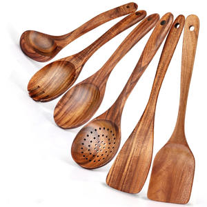 Juego de utensilios de cocina ecológicos, espátulas de madera de excelente calidad, accesorios de cocina de madera de un productor líder. - Product Image 6