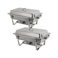 Plat à réchaud en métal de qualité supérieure, conçu pour faciliter les opérations de buffet, avec une qualité fiable et une fonctionnalité assurée.