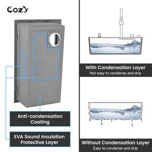 Lavello da Cucina Moderno a Vasca Singola 76x56 cm in Acciaio Inox S304 Fatto a Mano Multifunzionale da Appoggio con Funzione Pioggia - Product Image 6