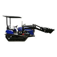Tracteur chenillé pour terres arides 25-80 CV avec 6 outils agricoles pour l'agriculture en culture en rangs
