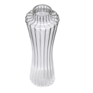 Botella de tubo trenzado con tapa-Botella de vidrio de borosilicato artesanal de 500ml - Product Image 2