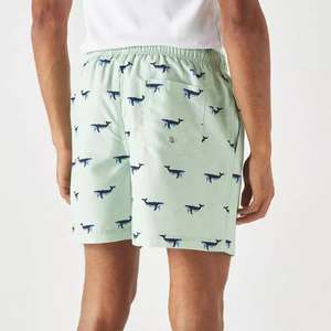 Shorts de Baño para Hombre de Secado Rápido, Transpirables, de Color Sólido, con Etiqueta Privada OEM, Elásticos en Cuatro Direcciones, de Poliéster - Product Image 3