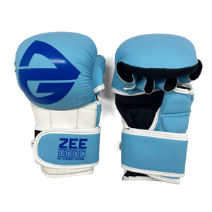 Guantes de Sparring MMA de Cuero Vacuno de 10oz de Súper Calidad, Certificados ISO9001, con Patrón Impreso a Color Personalizado para Artes Marciales - Product Image 2