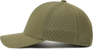 Gorra de Béisbol de 6 Paneles Color Caqui, Transpirable, con Malla, Ajustable, con Cierre a Presión, para Deportes al Aire Libre y Uso Casual - Product Image 4