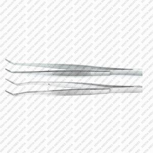 Dental College Cotton <b>Pliers</b> (Meriam Dressing Forceps) <b>Set</b> 2 Pcs 16cm Surgical Instrument Stainless Steel OEM CE Certified - Product Image 4