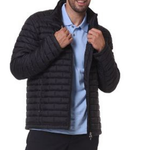 Vestes matelassées d'hiver pour hommes personnalisables, grande taille, couleur noire brillante, en nylon, chaudes, décontractées, avec logo personnalisé - Product Image 3