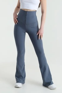 Meilleures ventes Leggings de fitness et de yoga personnalisés pour femmes, taille haute, couleur unie, longueur intégrale, simples, respirants, séchage rapide, grandes tailles - Product Image 5