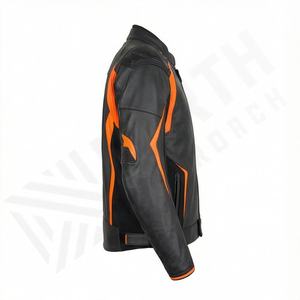 Veste de moto en cuir véritable pour homme de qualité supérieure, nouvelle arrivée, vestes de moto d'hiver, protections amovibles, personnalisables - Product Image 3