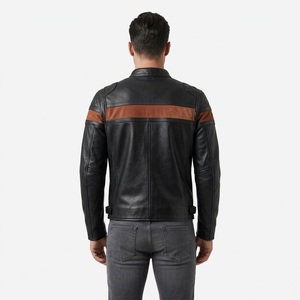 Veste en cuir de vache, protection de poitrine pour moto, gilet de sécurité pour motocross adulte, matériau respirant et coupe-vent, veste de moto tout-terrain - Product Image 5
