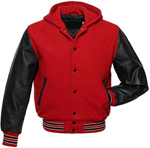 OEM Custom Applique Embroidery Fake Leather Letterman <b>Jackets</b> Baseball Street PU Leather Varsity <b>Rhinestone</b> <b>Jacket</b> - Product Image 2