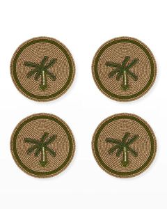 Decorative Glass <b>Beaded</b> Coaster <b>Set</b> Handmade Multicolor Tree Design Table Mats At Best Price - Product Image 6