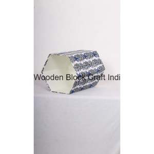 Poubelle décorative en carton fait main pour bureau et salle d'étude, avec impression à la main, poubelle de recyclage pour cuisine, décoration intérieure - Product Image 2