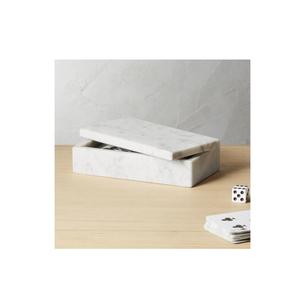 High-Grade White Marble Jewelry Storage <b>Box</b> Classic Design Marble Rings Jewelry <b>Box</b> Rectangular Shape Boxes - Product Image 4