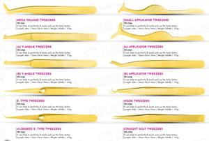 Pinzas de Acero Inoxidable de Primera Calidad con Punta Suave para Extensiones de Pestañas de Volumen y Clásicas - Product Image 5