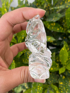 Estatua de Búho Tallada a Mano en Cuarzo Transparente Natural, Figura de Cristal para Decoración del Hogar, Proveedor Mayorista OEM ODM - Product Image 4