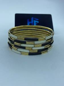 Artisan <b>Resin</b> Brass Adjustable Cuff Bangles Women's Ethnic Party Colorful Wholesale Exporter Manufacturer - Product Image 1