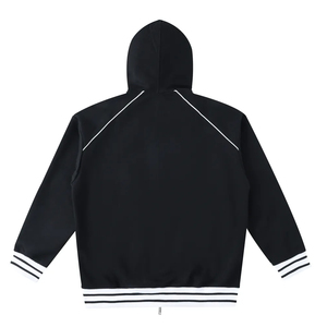 เสื้อฮู้ดดี้ผ้าคอตตอนผสมโพลีเอสเตอร์ ขายส่ง สตรีทแวร์ ไซส์ใหญ่ ยูนิเซ็กส์ ทรงโอเวอร์ไซส์ ไหล่ตก สไตล์ลำลองสำหรับผู้ชาย แบบเรียบ - Product Image 2