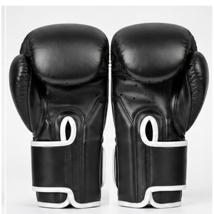 Gants de boxe en cuir PU en gros, épais et rembourrés, pour entraînement professionnel, avec fermeture Velcro réglable, protection des mains - Product Image 2