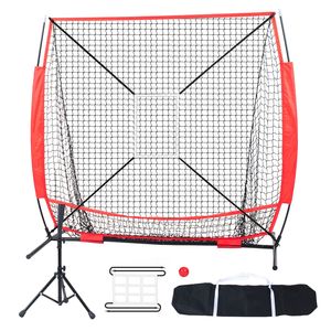 Rete Portatile 5x5 piedi per Allenamento di Baseball e Softball: Attrezzatura per Battuta, Ricezione, Lancio e Protezione Posteriore - Product Image 1